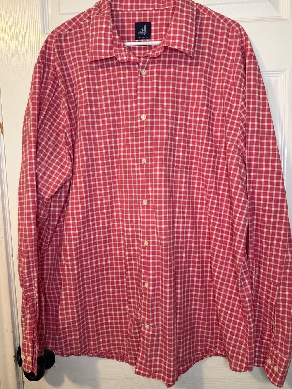 johnnie-O Red Plaid Button-Down‎ Dress Shirt